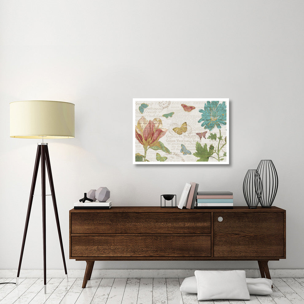 "Bookshelf Botanical I" Digital Paper Print by Katie Pertiet, 38"x26"