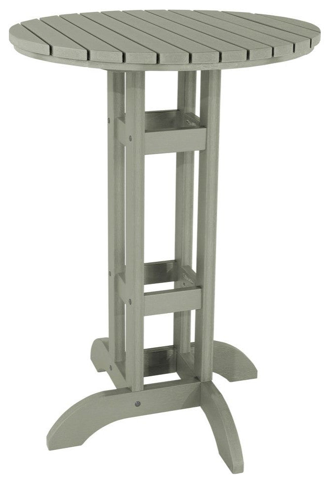 Round 30" Diameter Bar Dining Table, Eucalyptus