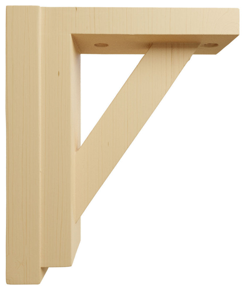 2 1/2"W x 6 1/4"D x 7 1/2"H Traditional Shelf Bracket, Alder