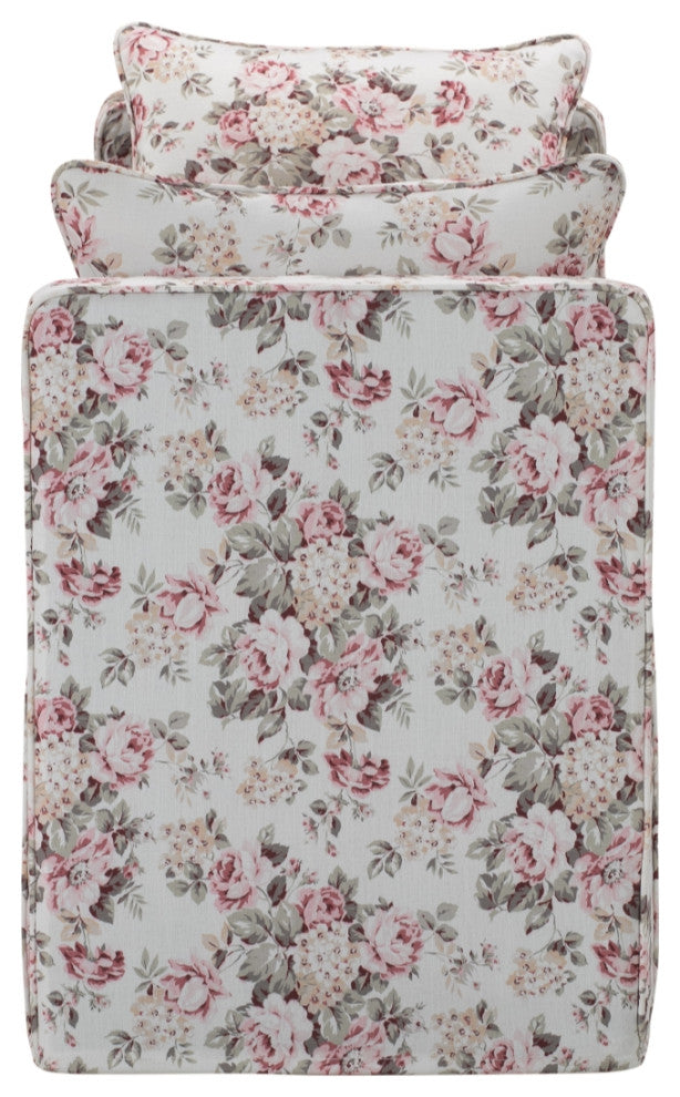 Rustic Manor Katarina Bench Upholstered, Linen, Cluster Red