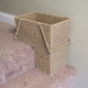 Wicker Stair Basket With Handles
