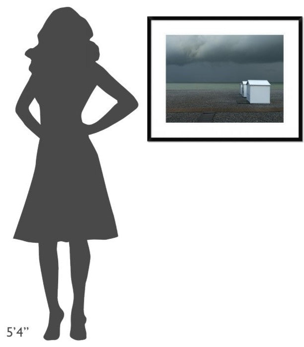 "Beachhouses" Framed Digital Print by Elisabeth Wehrmann, 32x26"