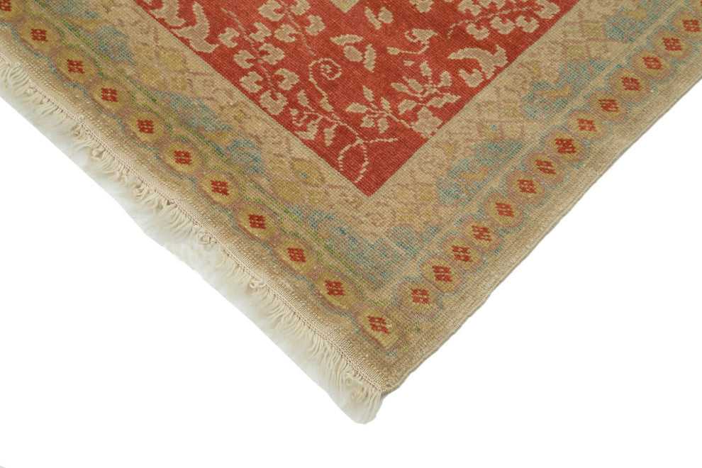 Rug N Carpet - Handwoven Oriental 5' 8" x 8' 4" Wool Oushak Area Rug