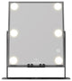 Hollywood Tri-Tone LED Modern Makeup Mirror, Black