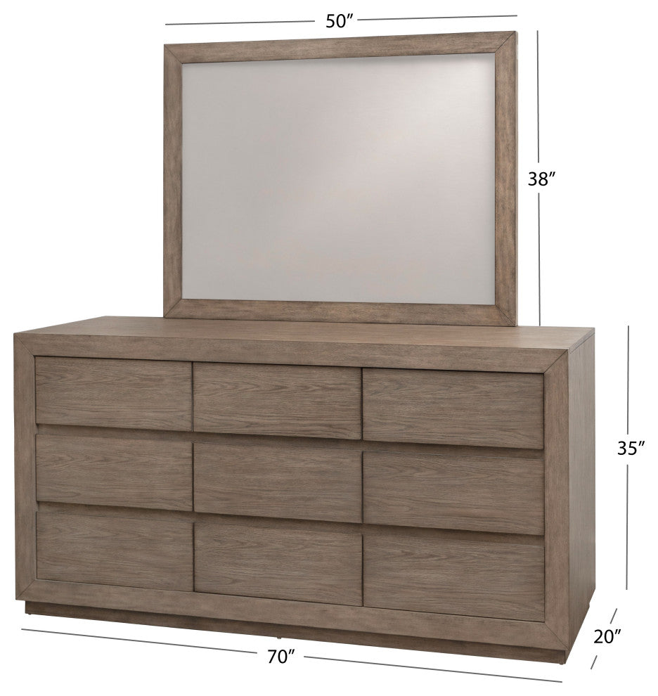 Resto 5-Piece Weathered Gray Bedroom Set, Queen