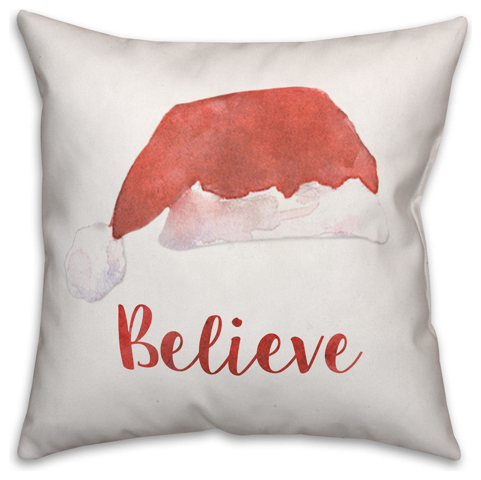Believe 16x16 Spun Poly Pillow