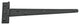 T Strap Door Hinge RSF Black Iron Light Duty Hinge 11" Pack of 3