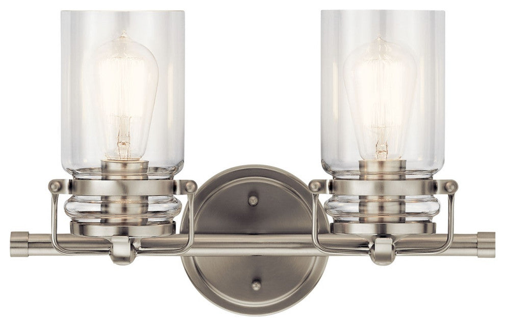 Kichler Brinley Bath Light, Brushed Nickel, 2