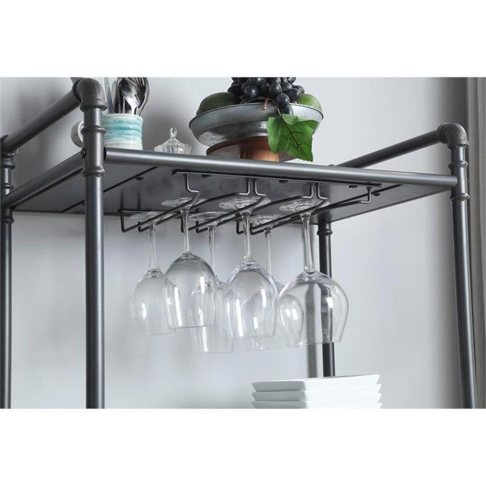 Ac00364, Wine Rack, Antique Oak & Sandy Gray Finish, Brantley