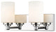Zlite 485-2V-CH 2-Light Vanity, White