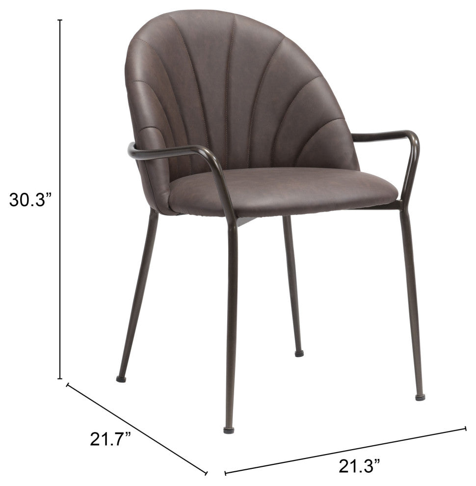 Kurt Dining Chair, Set of 2 Espresso