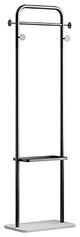 66" Modern Freestanding Rail Cloth Rack with Marble Base