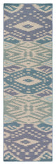 Surya Wanderer WRR-2001 4'x6' Rug, Denim/Medium Gray/Teal/Aqua/Ivory