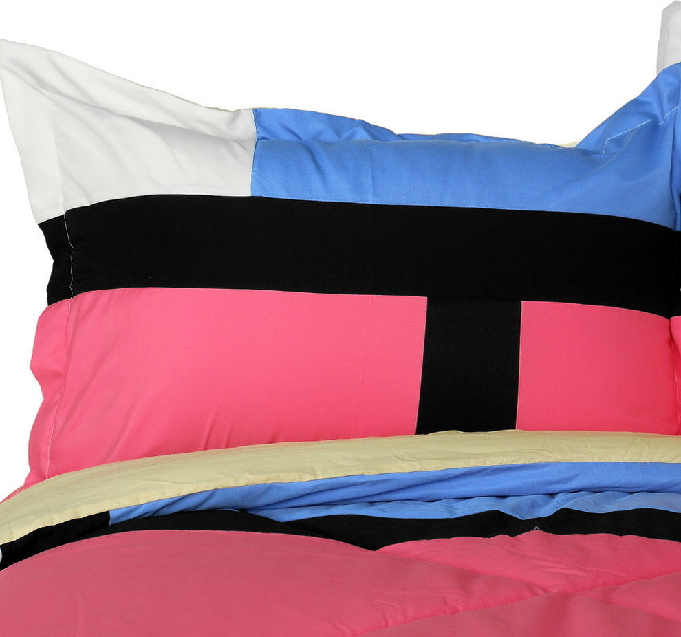 Remember Mackenzie Quilted Patchwork Down Alternative Comforter Set-King