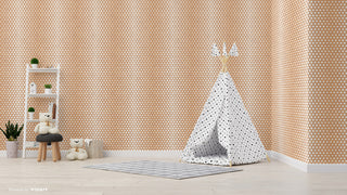 Ombre Bronze Hexagon Wallpaper