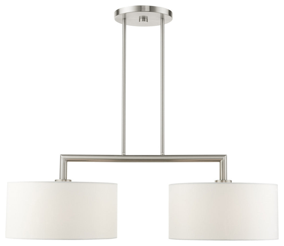 Brushed Nickel Timeless, Transitional, Linear Chandelier