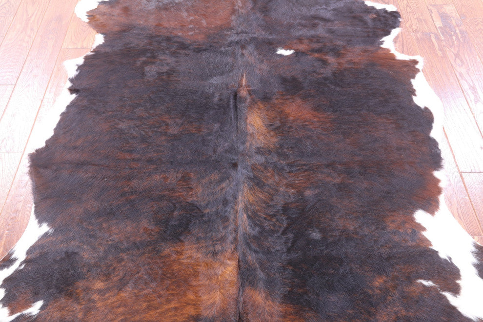 6' 6" X 5' 6" Natural Cowhide Rug C1906