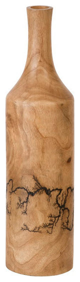 Lightning Bottle, Mango Wood, Long Neck