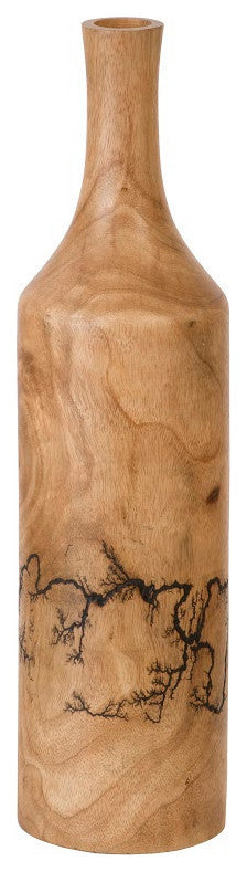 Lightning Bottle, Mango Wood, Long Neck