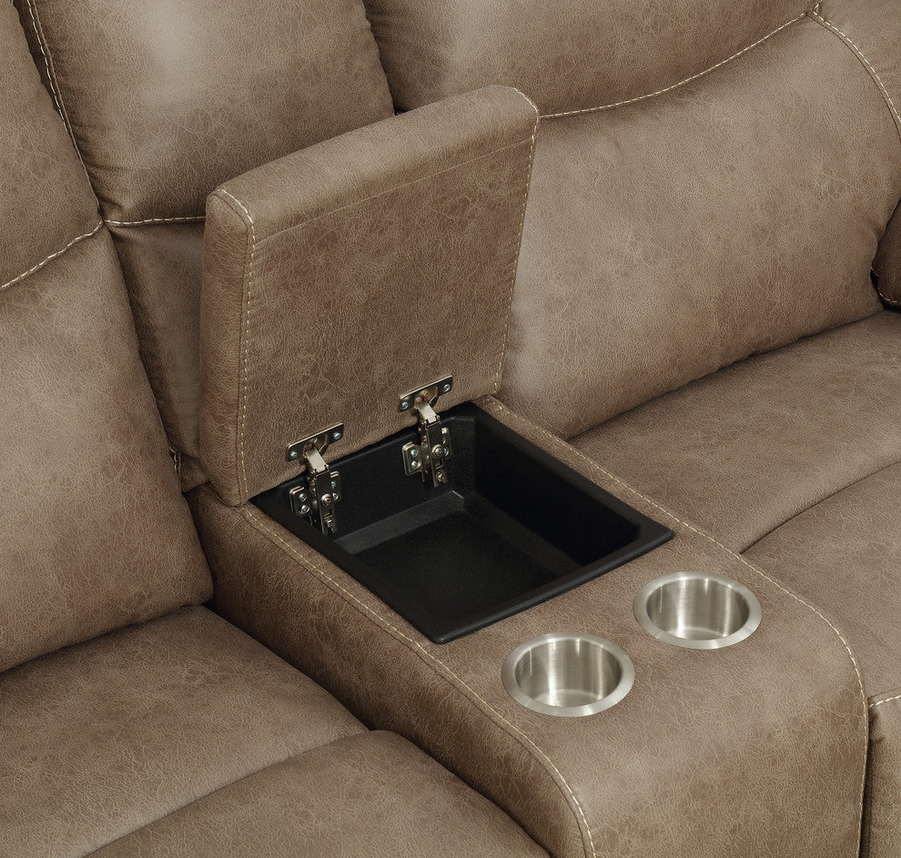 Isabella Console Loveseat, Sand