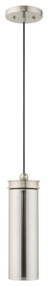 Livex Lighting Brushed Nickel 1-Light Mini Pendant