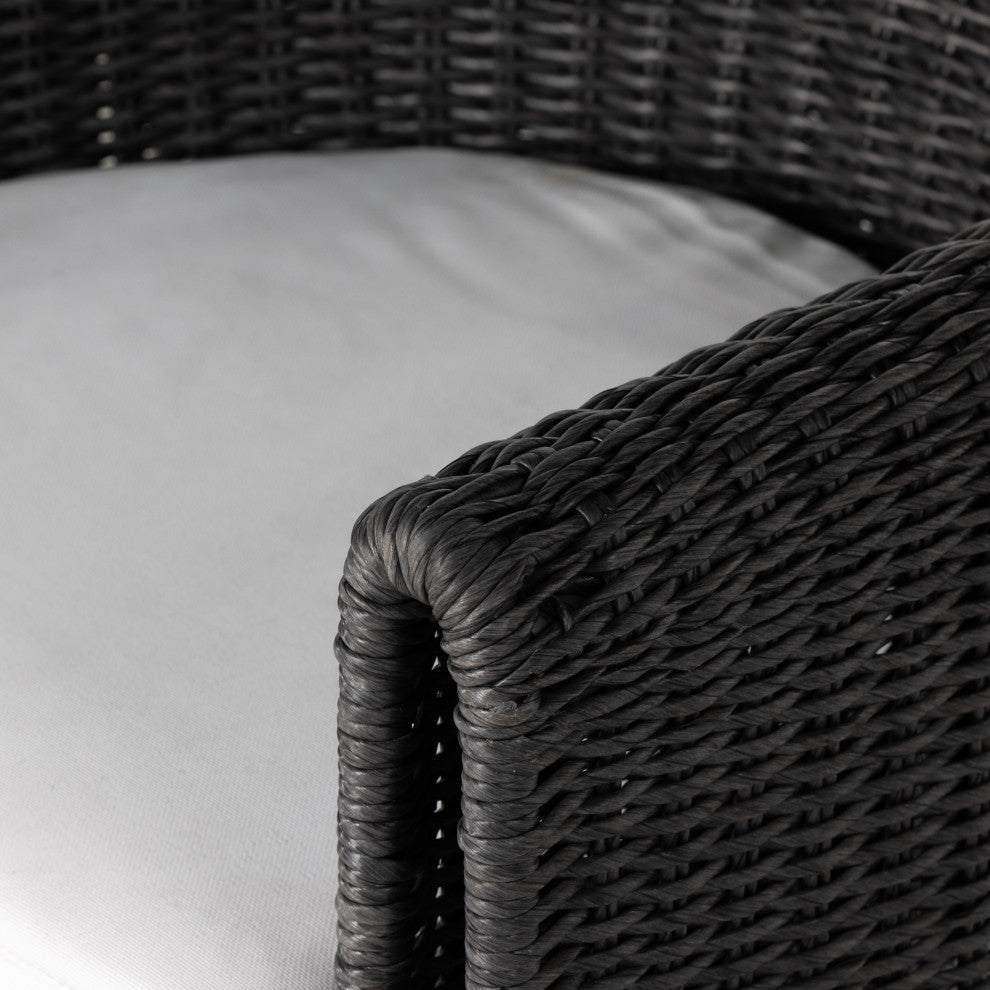 Tucson Outdoor Dining Armchair-Coal