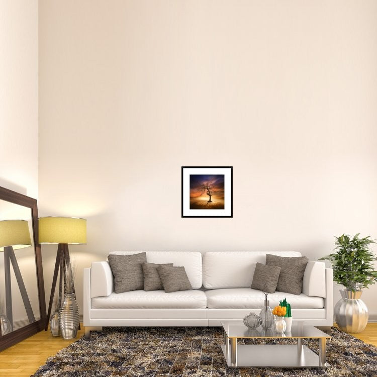 "Lonely" Framed Digital Print by Piotr (Bax) Krol, 24x24"