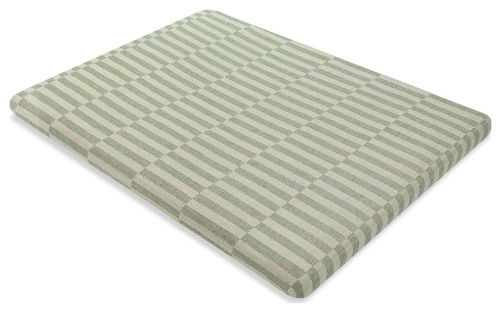 All-Stages Midi Crib Sheet, GOTS Certified Organic Muslin Cotton, Moss Stripe