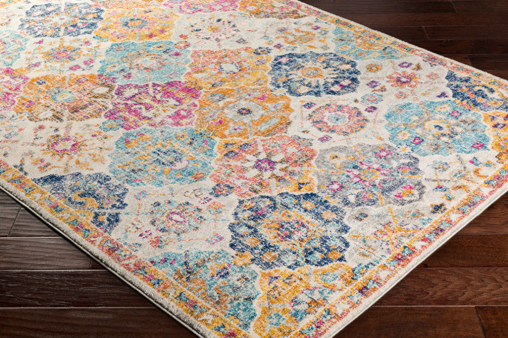 Surya Harput HAP-1018 Traditional Area Rug, Saffron, 10' x 14' Rectangle