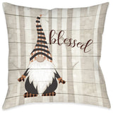 Laural Home Blessed Gnome 18" X 18" Indoor Decorative Pillow