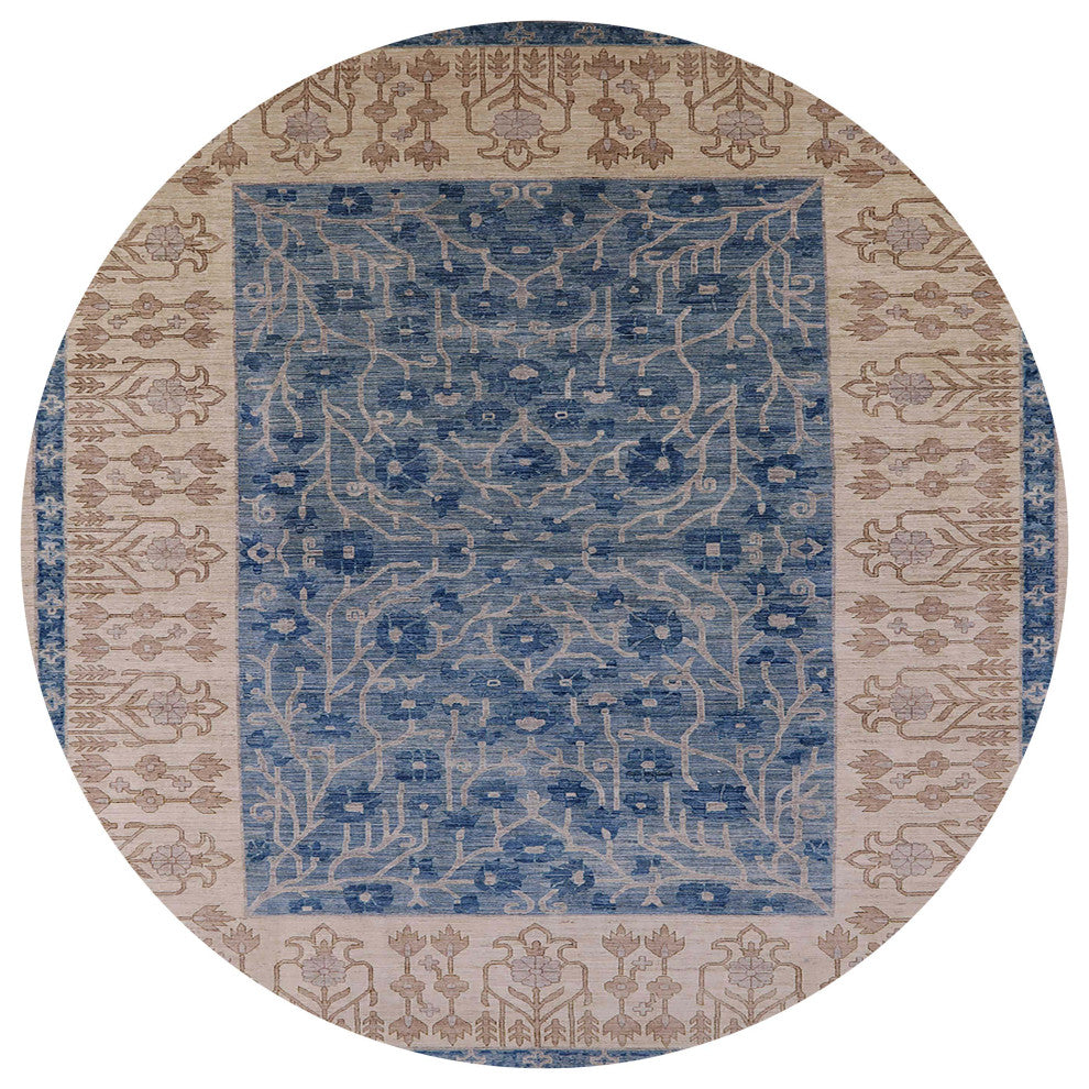 Ahgly Company Indoor Round Mid-Century Modern Area Rugs, 7' Round