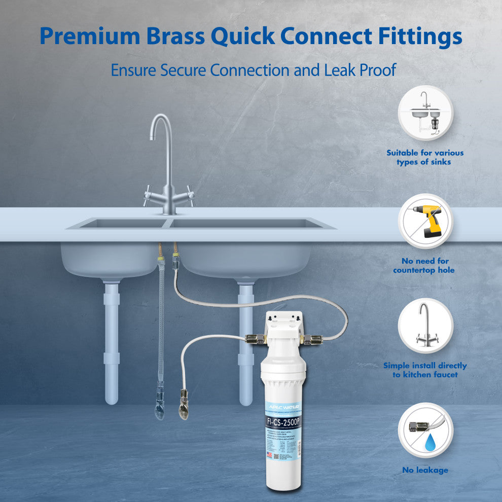 APEC Premium Quality High Capacity Filtration System with Scale Inhibitor
