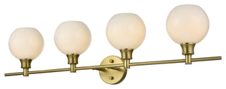 Elegant Lighting LD2323 Collier 4 Light 38"W Vanity Light - Satin Gold