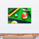Faded Billards Pool Table 16"x24" Print on Canvas