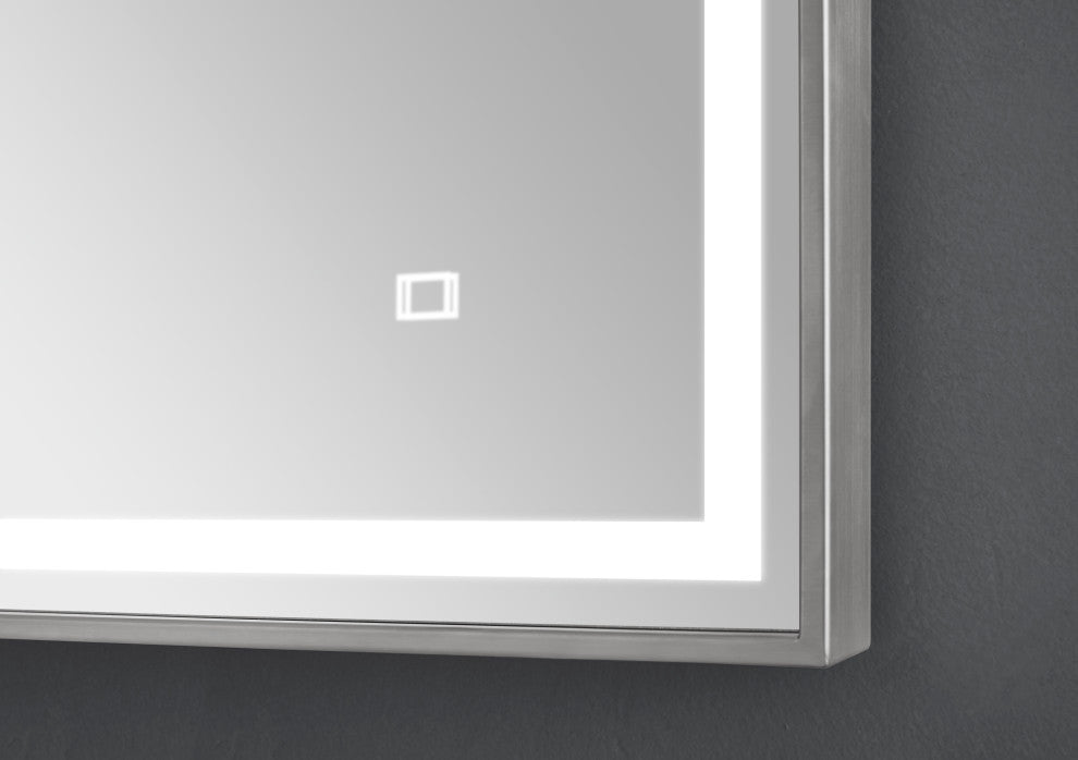 Avanity 59" LED Mirror, Brushed Stainless