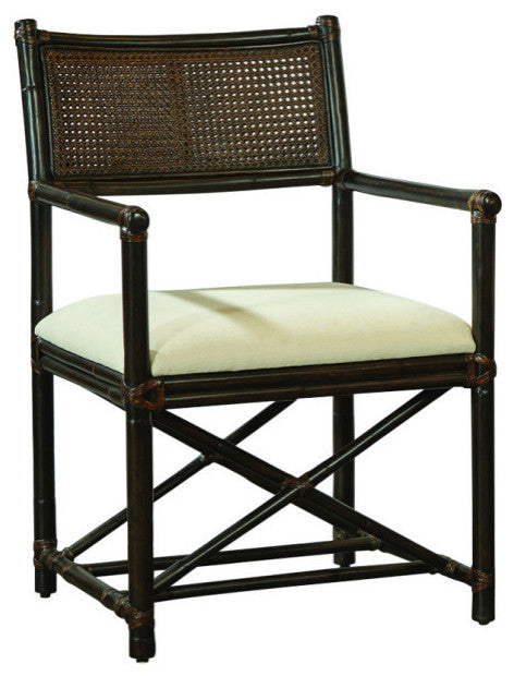 Rattan With Cane Arm Chair