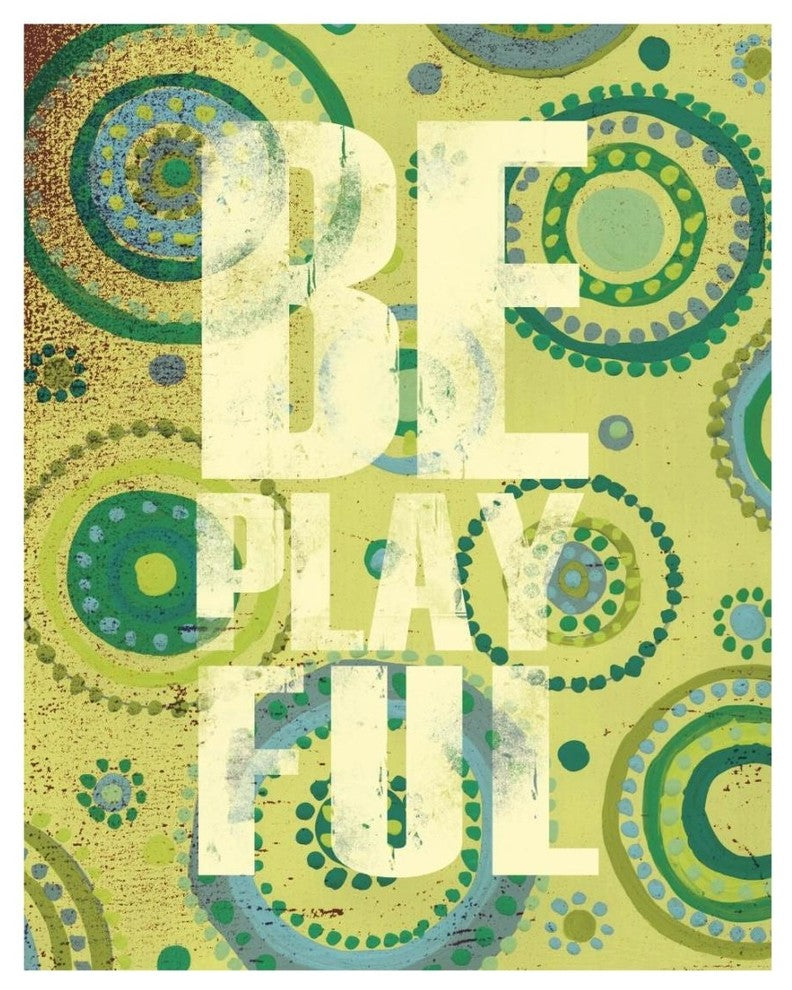 "Bright Be Playful" Digital Paper Print by Anne Tavoletti, 18"x22"