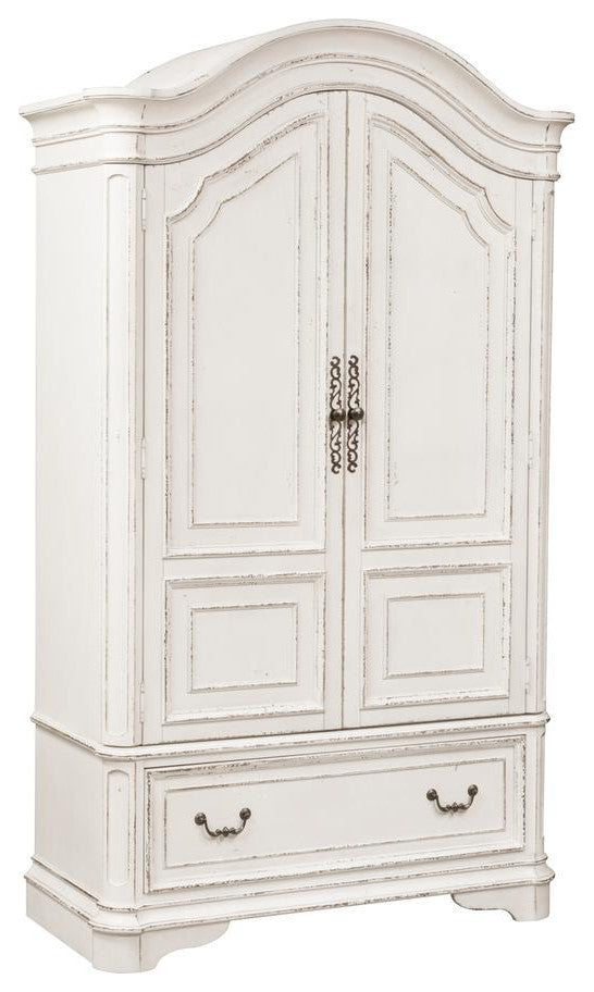 Armoire (244-BR-ARM), Antique White Finish