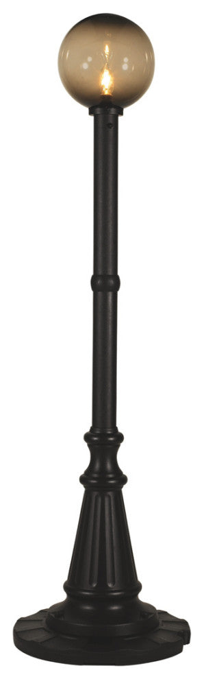 Ll-69000 Milano 69000 Black With Bronze Globe Lantern