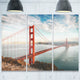 "Golden Gate Bridge in San Francisco" Metal Wall Art, 3 Panels, 36"x28"