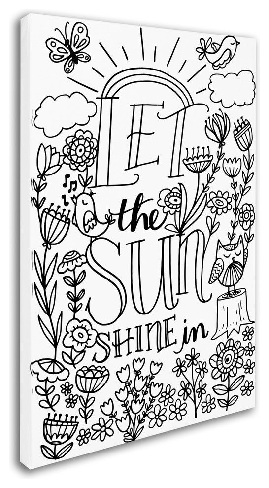 Elizabeth Caldwell 'Let The Sun Shine' Canvas Art, 12x19