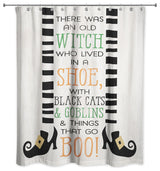 There was an Old Witch 71x74 Shower Curtain
