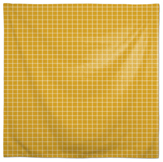 Line Grid Yellow 58x58 Tablecloth