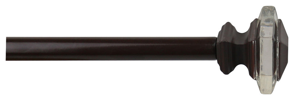 3/4" Diameter Cassini Drapery Rod, 84" to 120", Bronze