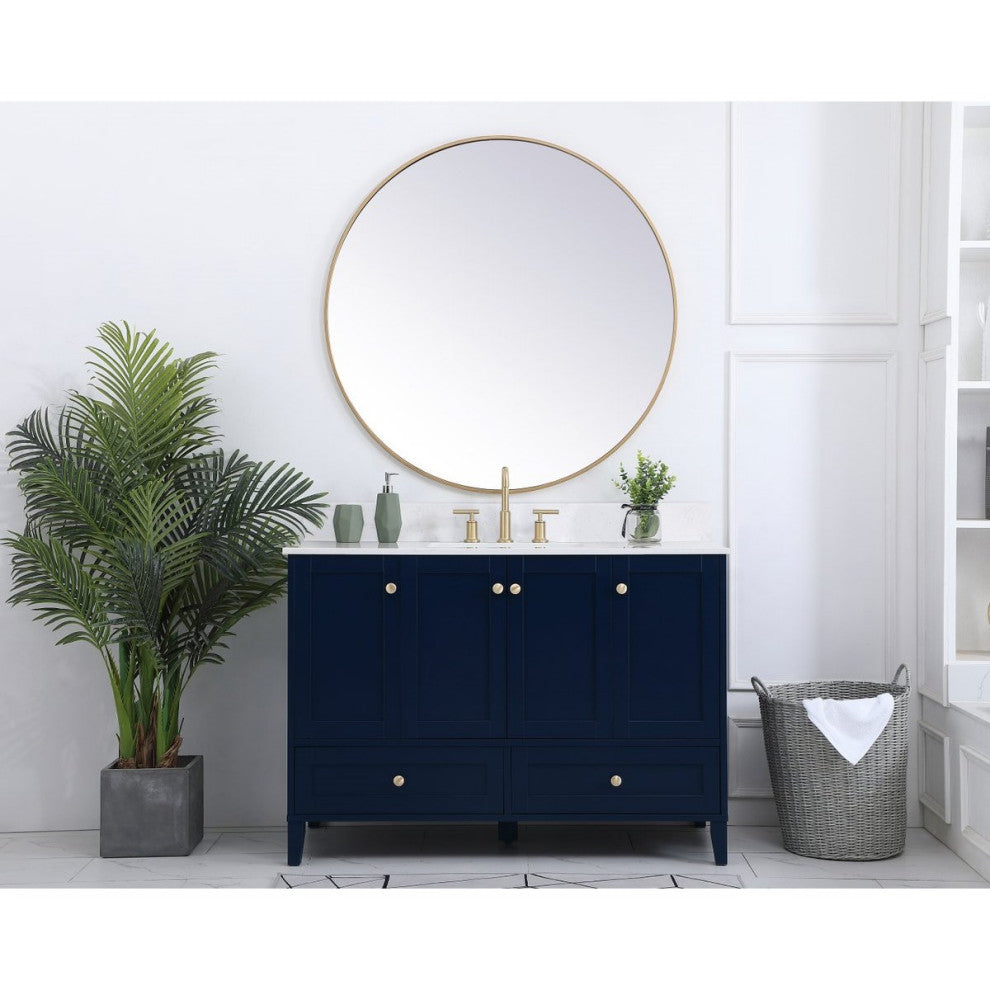 Elegant Decor Sommerville Bathroom Vanity Blue