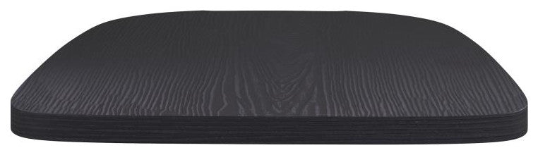 Perry Poly Resin Wood Square Seat w/Rounded Edges for Metal Barstools-Set of 4,