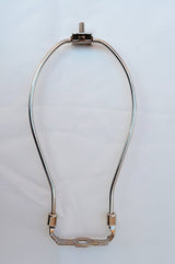 7" Heavy Duty Harp Fitter For Lamp Shades with Saddle, Nickel