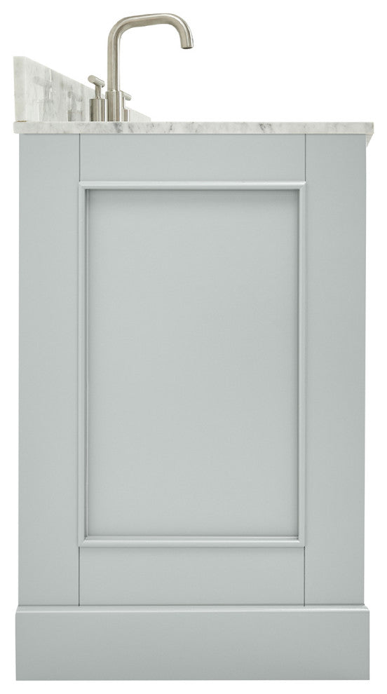 Ariel Stafford 37" Single Left Offset Rectangle Sink Bathroom Vanity