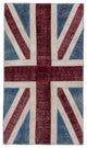 Rug N Carpet - Hand-knotted Turkish 2' 10'' x 5' 0'' Flag Patchwork Rug