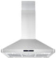 Cosmo COS-63ISS90 36 in. 380 CFM Ducted Island Range Hood in Stainless Steel